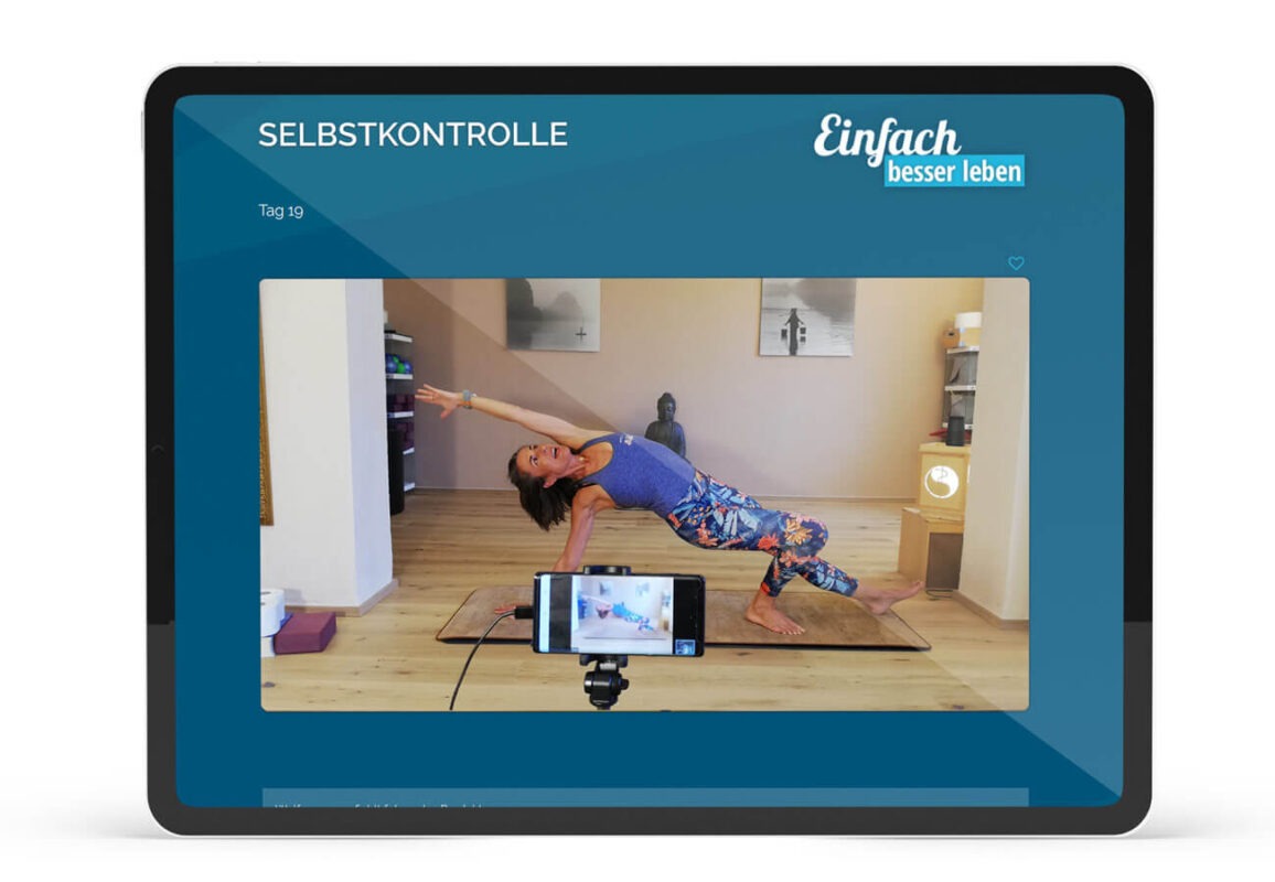 Pilates Training Video Selbstkontrolle