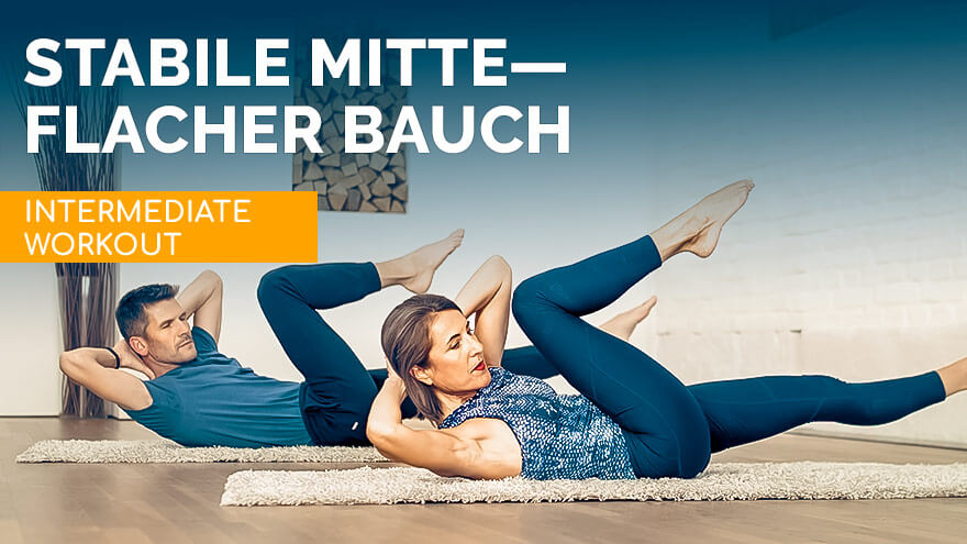 Pilates Workout stabile Mitte & flacher Bauch - Intermediate