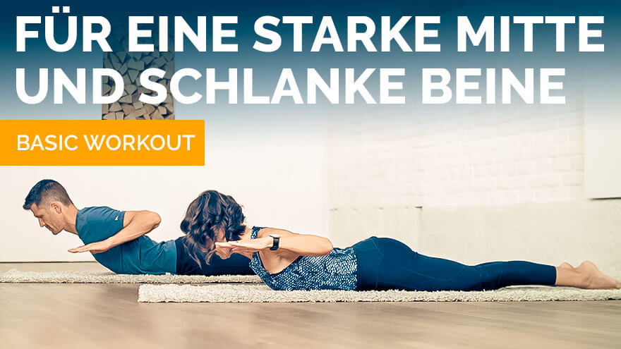 Pilates Workout für eine starke Mitte und schlanke Beine - Basics